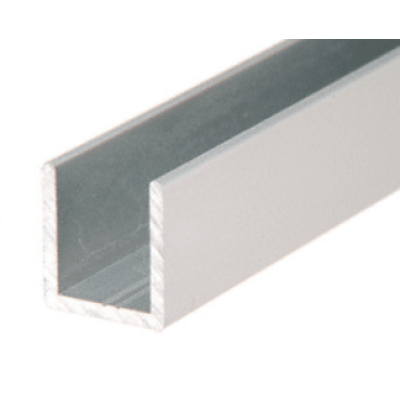 CRL Polished 1/4 Standard Aluminum J-Channel