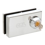 01P38， CRL Deluxe Patch Lock for 3/8" Glass