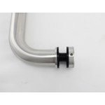 CM16512-SSS, Singled Side,  Ø 1"X 12"(CTC), Brushed Stainless Steel Straight  Pull Handles.