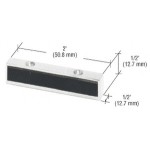 1NT307, CRL Aluminum Header Mounted Single Door Stop