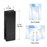 AMR206MBL-CRL- Matte Black AMR Series Sidelite or Glass Door Mounted Keeper