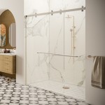 CAM73, CRL Deluxe 180 Degree Cambridge Series Two Door Bypass Sliding Shower Door System (Hardware Only)