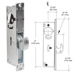 DL2130A,CRL 31/32" Backset Narrow Stile Hook Latch Deadlock