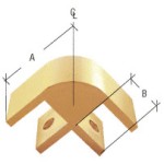 E238, Chrome 2-Way 90 Degree Standard Connector for 3/8" Glass
