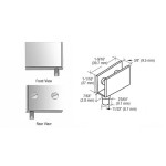 EH224, CRL Polished Chrome Glass Door Pivot Hinges