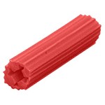 EXP2003,  CRL 15/64" Hole, 1" Length 7-8-9 Screw Expanding PVC Red Screw Anchors