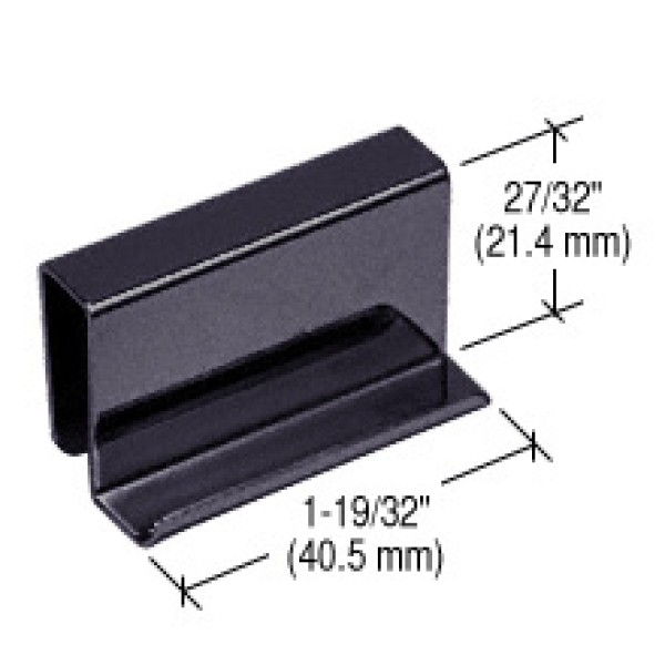 GDH60,  CRL Black Finger Grip Strike Plate