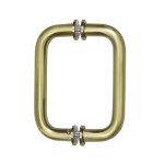 BM6X6BBRZ,CRL Brushed Bronze 6" BM Series Tubular Back-to-Back Pull Handle