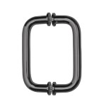 SDPR6GM,CRL Gun Metal 6" Tubular Back-to-Back 3/4" Diameter Shower Door Pull Handles