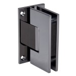 V1E037GM,CRL Gun Metal Vienna 037 Series Wall Mount Full Back Plate Hinge