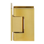 GEN044BR,CRL Polished Brass Geneva 044 Series Wall Mount Offset Back Plate Hinge