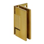 GEN044BR,CRL Polished Brass Geneva 044 Series Wall Mount Offset Back Plate Hinge