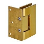 GEN044BR,CRL Polished Brass Geneva 044 Series Wall Mount Offset Back Plate Hinge
