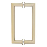 MT8X8BBRZ,CRL Brushed Bronze 8" MT Series Round Tubing Mitered Corner Back-to-Back Pull Handle