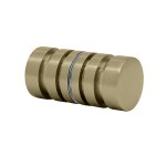 SDK106BBRZ,CRL Brushed Bronze Contemporary Style Back-to-Back Shower Door Knobs
