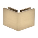 SGC90BBRZ,CRL Brushed Bronze Square 90 Degree Glass-to-Glass Clamp