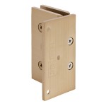 V1E044BBRZ,CRL Brushed Bronze Vienna 044 Series Wall Mount Offset Back Plate Hinge