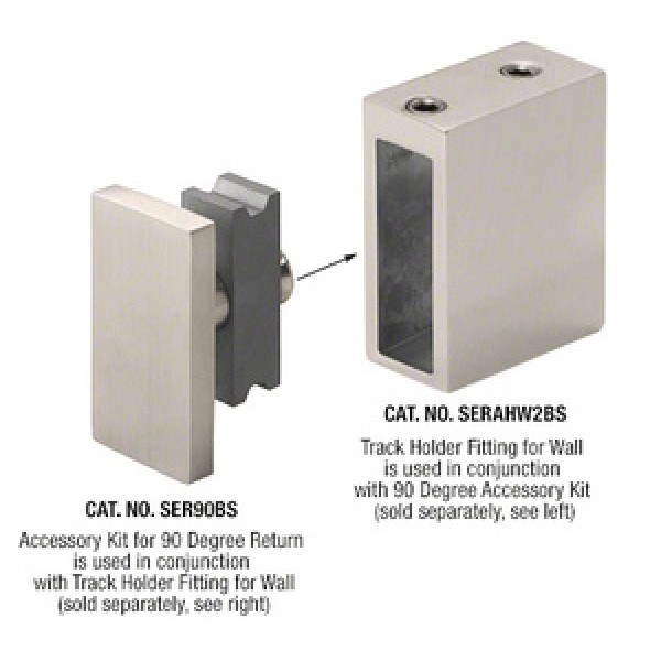 SER90, CRL Serenity Series Sliding Door 90 Degree Accessory Kit