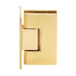 V1E037BR,CRL Polished Brass Vienna 037 Series Wall Mount Full Back Plate Hinge