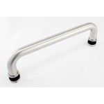 CM16512, Singled Side,  Ø 1"X 12"(CTC), Solid Aluminum Straight  Pull Handles. Clear Anodized