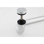 CM17410,  Ø 1 X 10"(CTC), Solid Aluminum Singled-Side Offset Pull Handles