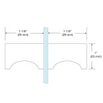 SDK140BR,CRL Polished Brass Back-to-Back E-Z Grip Style Knobs