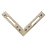 BHC90,CRL 90º Brass Fixed Corner for the Deluxe Header Kit