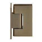 GEN037BBRZ,CRL Brushed Bronze Geneva 037 Series Wall Mount Full Back Plate Standard Hinge