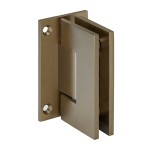 GEN037BBRZ,CRL Brushed Bronze Geneva 037 Series Wall Mount Full Back Plate Standard Hinge
