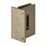 GEN037BBRZ,CRL Brushed Bronze Geneva 037 Series Wall Mount Full Back Plate Standard Hinge