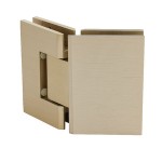 GEN045BBRZ,CRL Brushed Bronze Geneva 045 Series 135 Degree Glass-to-Glass Hinge