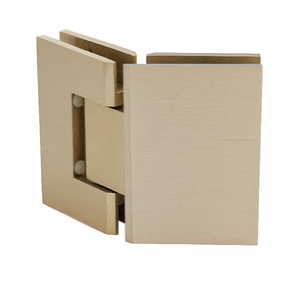 GEN045BBRZ,CRL Brushed Bronze Geneva 045 Series 135 Degree Glass-to-Glass Hinge