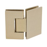 GEN045BBRZ,CRL Brushed Bronze Geneva 045 Series 135 Degree Glass-to-Glass Hinge