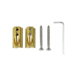 WMB1,  FHC Brass Wall Mounted Bracket Set For Shower Door Header Kits, Compare to BWB2