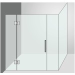 CGEN580, 5 Degree Pre-Set,  180 Degree Glass to Glass Hinge for Frameless Shower Door