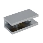 C2713, Square Corner, Shelf Clamp for 1/4" & 3/8" (Glass, acrylic or wood), No Drilling of Glass Required