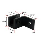 CS0GC37R Right Hand, Wall Mount Glass Clamp