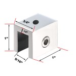 C2713A, , Shelf Clamp For 1/4" & 3/8" (Glass, acrylic or wood), No Drilling of Glass Required