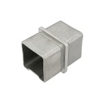 CC180-4040, Square Line 180 Degree Connector  (in-line) for 1 1/2 x 1 1/2 Tube Handrails