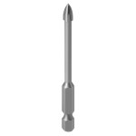CDBCT14, Drill Bits  1/4‘’x  2-1/2“, Cross Tip Tile Drill Bits