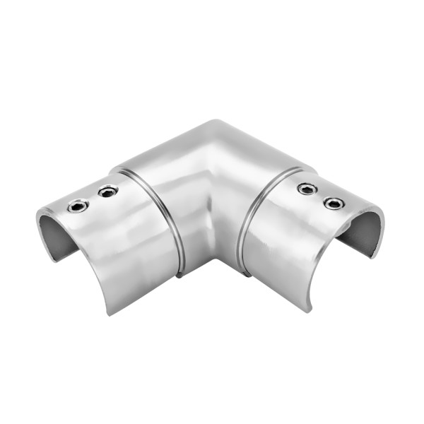 CE90-D424, Stainless Steel 90 Degree Corner Connector For 1-1/2″ Round Tube