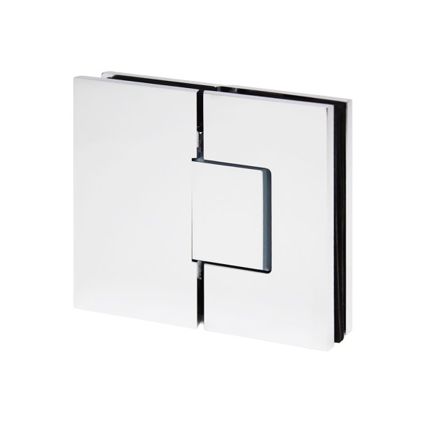 CEL180, Heavy Duty Adjustable Glass-to-Glass 180° with Cover Plate Hinge, For 3/8"~1/2" Glass
