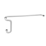 CM12x33, Round Solid Aluminum Combination Door Push Bar and Pull Handle set