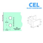 CSDK180, Back to Back Shower Door Knobs