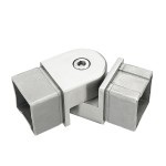 CSE-4040, Adjustable Angle Connector from 0° to 90° for 1-1/2" x 1-1/2" Square handrail Tubing