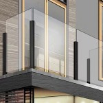 CSLP42,Square Post 42" Height for 1/2" Glass (Post Only, Not Include Glass Clamp)