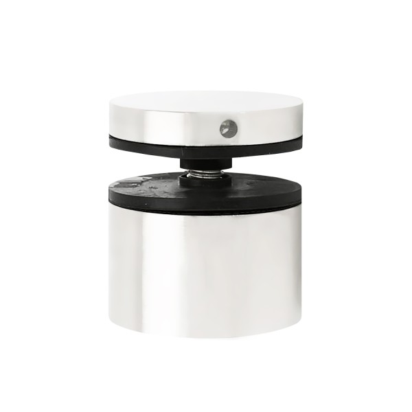 CSO2114, 2" Ø Diameter Round Standoff for Glass Railing with 1-1/4" Projection, Stainless steel 316