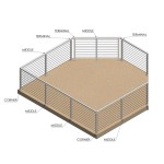 CSPC42, Square 42" Height Post for cable Ø2", (Post Only, Not include cable, Tensioner & Terminal)