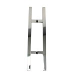 CSQLP Square Ladder Pull, Back-to-Back Entrance Door Handle, Stainless Steel 304 Tube in 1/16" Thickness