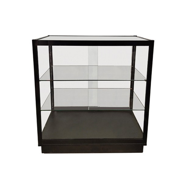 CCO2, GLASS SHOWCASE., With LED Lights, Wooden Base. Glass sliding door with lock